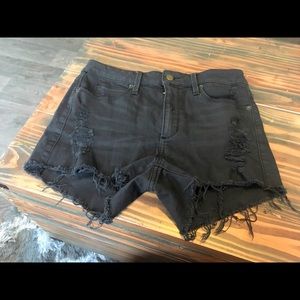 Guess Brand Shorts | Distressed Ripped | Black|28